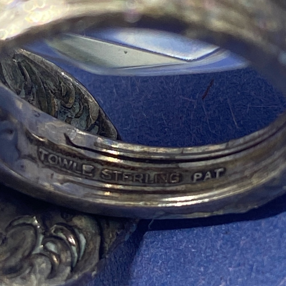 Vintage Solid Sterling Silver Spoon Ring Towle St… - image 6